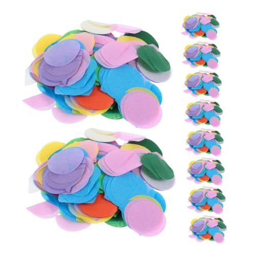 KOMBIUDA 10taschen Tischkonfetti Aus Seidenpapier Runde in Großen Buntes Konfetti Für Hochzeitsdeko Partydekorationen Ballonfüllung Und Mehrfarbige Arrangements von KOMBIUDA