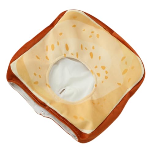 KOMBIUDA Verstellbare Toastbrot Kostümhaube aus Dickem Plüsch Weiche Warme Party Kopfbedeckung für Halloween Performance Requisite Modisches Zubehör für Jungen und Mädchen von KOMBIUDA