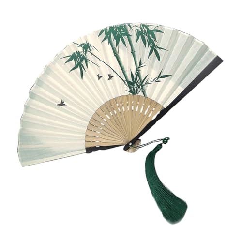KOMBIUDA Vintage Faltfächer mit Quaste Retro Handfächer aus Tragbarer Faltfächer für Tanz und Sommer Leichte und Baumwollmaterialien für Fotografie und KOMBIUDA Vintage Faltfächer mit Quaste Retro Handfächer aus Tragbarer Faltfächer für Tanz und Sommer Leichte und Baumwollmaterialien für Fotografie und von KOMBIUDA
