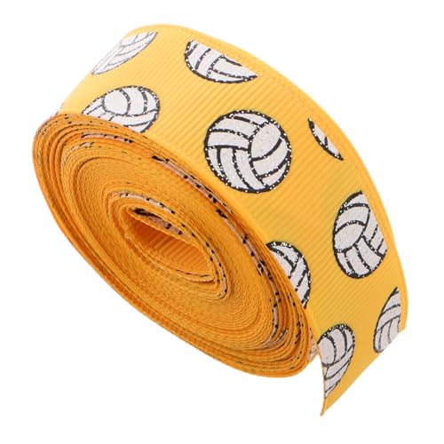 KOMBIUDA Volleyballband Polyester für Bastelarbeiten Grosgrain Ribbon mit Volleyball für Kränze und Wiederverwendbar und Yards KOMBIUDA Volleyballband Polyester für Bastelarbeiten Grosgrain Ribbon mit Volleyball für Kränze und Wiederverwendbar und Yards von KOMBIUDA