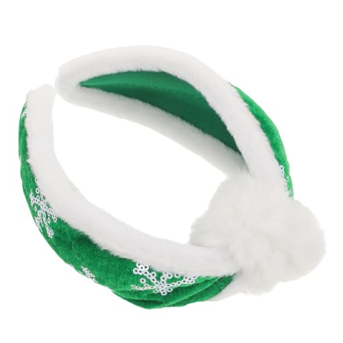 KOMBIUDA Weihnachts Stirnband Aus Plüsch Festliche Kopfbedeckung Party Dekoration Modischer Haarschmuck Weihnachtsdekoration Weihnachts Haarschmuck Schneeflocken Kopfbedeckung von KOMBIUDA