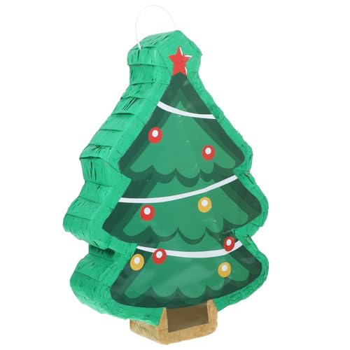 KOMBIUDA Weihnachtsbaum Pinata Festliche Party Dekoration für Weihnachtsfeiern Gefüllt mit Süßigkeiten für Spiele und Fotorequisiten von KOMBIUDA