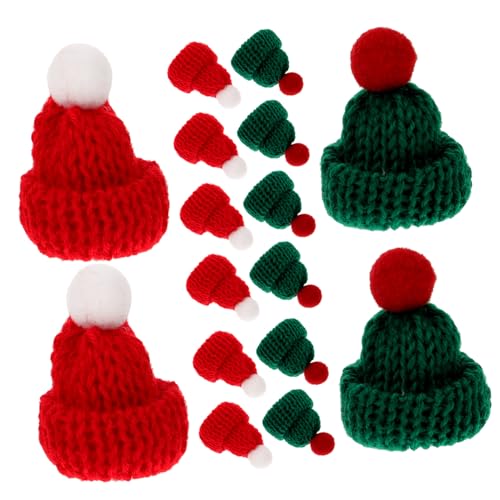 KOMBIUDA Miniatur-weihnachtsmütze Strickmützen Weinflaschen- 24-teiliges Set Für Die Weihnachtsdekoration KOMBIUDA Miniatur-weihnachtsmütze Strickmützen Weinflaschen- 24-teiliges Set Für Die Weihnachtsdekoration von KOMBIUDA