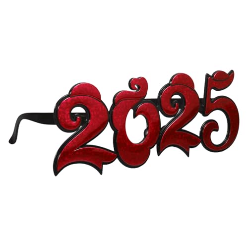 KOMBIUDA Year Party Brille aus Robustem Pc Material Leichte Langlebige Fotorequisite für Silvesterfeiern Rote Partybrillen mit Dekorativem Wolkenmuster für Freunde und Familie KOMBIUDA Year Party Brille aus Robustem Pc Material Leichte Langlebige Fotorequisite für Silvesterfeiern Rote Partybrillen mit Dekorativem Wolkenmuster für Freunde und Familie von KOMBIUDA