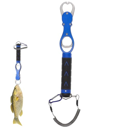 KOMBIUDA Zange zum Köderfischen Waage zum Angeln Lippengreifer zum Angeln Angelausrüstung und -ausrüstung Lippengriff Fischgreifer Fischschuppen Aluminiumlegierung Blue KOMBIUDA Zange zum Köderfischen Waage zum Angeln Lippengreifer zum Angeln Angelausrüstung und -ausrüstung Lippengriff Fischgreifer Fischschuppen Aluminiumlegierung Blue von KOMBIUDA