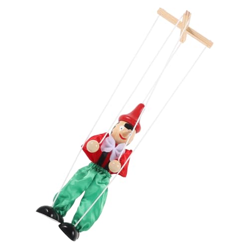 KOMBIUDA Zeichenfolge Marionette Handpuppe Lustiges Puppenhandwerk Zubehör Für Puppenspiele Puppen Für 8-10 Steckpuppenfiguren Unfertige Holzfiguren Holzleute Stoff von KOMBIUDA