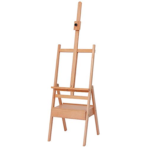 KOMFGT Artist H Frame Studio Staffelei – tragbarer Ständer aus Buchenholz, H 150 cm x B 45 cm x T 45 cm, verstellbarer Leinwandhalter mit Farbkasten KOMFGT Artist H Frame Studio Staffelei – tragbarer Ständer aus Buchenholz, H 150 cm x B 45 cm x T 45 cm, verstellbarer Leinwandhalter mit Farbkasten von KOMFGT