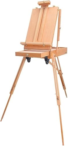 KOMFGT Holz-Skizzen-Hand, Holzdeichsel, Ölgemälde-Koffer, tragbarer Ölgemäldeständer, Skizzenstaffelei aus Holz KOMFGT Holz-Skizzen-Hand, Holzdeichsel, Ölgemälde-Koffer, tragbarer Ölgemäldeständer, Skizzenstaffelei aus Holz von KOMFGT