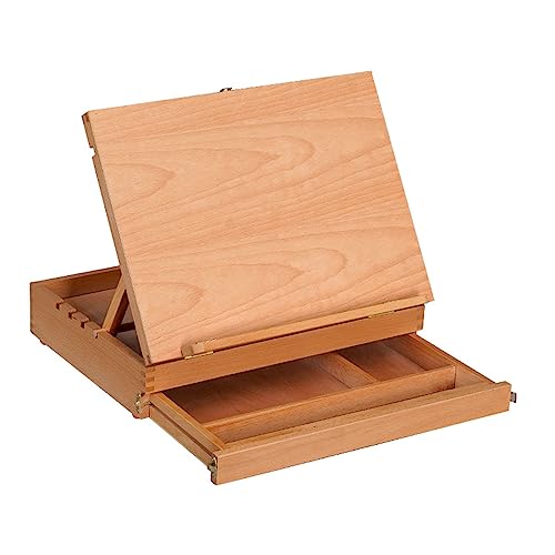 KOMFGT Holzstaffelei, klappbare Tischstaffelei, Tischstaffelei Ständer zum Malen von Leinwand, tragbare Display-Kunststaffelei für Künstler, KOMFGT Holzstaffelei, klappbare Tischstaffelei, Tischstaffelei Ständer zum Malen von Leinwand, tragbare Display-Kunststaffelei für Künstler, von KOMFGT