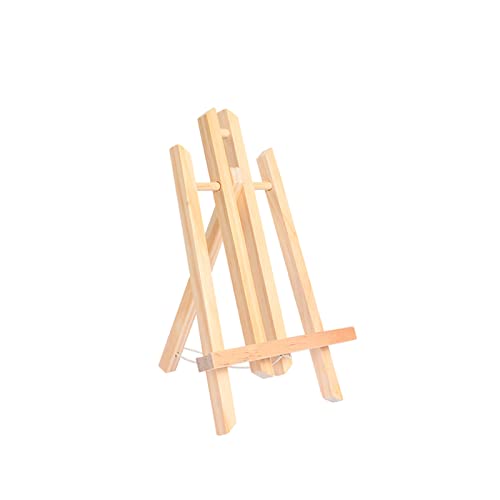 KOMFGT Kleine Staffelei, zusammenklappbar, Mini-Staffelei aus Holz, Desktop-Staffelei, Karten-Präsentationsständer für Bastelmessen, Hochzeiten – 30/40 (A 30 cm) von KOMFGT