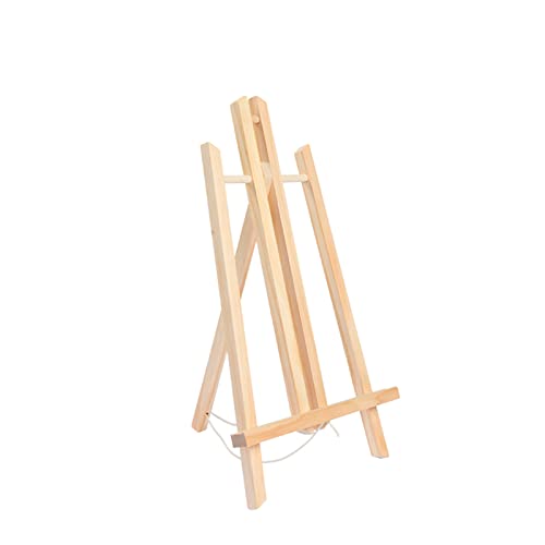 KOMFGT Kleine Staffelei, zusammenklappbar, Mini-Staffelei aus Holz, Desktop-Staffelei, Karten-Präsentationsständer für Bastelmessen, Hochzeiten – 30/40 (A 40 cm) von KOMFGT