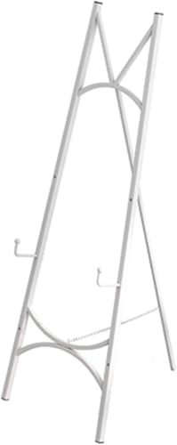 KOMFGT Künstlerstaffelei, Metallstativ, Staffelei zum Malen, stabil, verstellbar, Zeichenständer für Erwachsene, Anfänger oder professionelle Künstler (Weiß, 120 cm) von KOMFGT