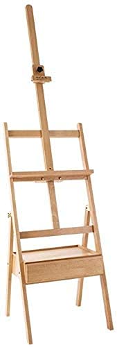 KOMFGT Künstlerstaffelei, Ständer, Tisch-Display, Malstaffelei, Malständer, Staffelei mit Aufbewahrungsschublade, tragbar, höhenverstellbar, Studio-Staffelei, Poster D von KOMFGT