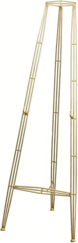 KOMFGT Stabiler und langlebiger Staffelei-Ständer, verstellbare Höhe, Künstler-Staffelei für Erwachsene, tragbare Stativ-Staffelei für Outdoor-Malerei oder Skizzieren (Gold, 130 cm) von KOMFGT