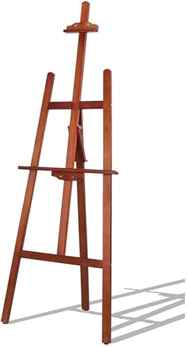 KOMFGT Staffelei, 1,5 m/1,75 m, bodenstehend, A-Rahmen, zusammenklappbar, geeignet für Malen, Skizzieren, Basteldisplay KOMFGT Staffelei, 1,5 m/1,75 m, bodenstehend, A-Rahmen, zusammenklappbar, geeignet für Malen, Skizzieren, Basteldisplay von KOMFGT