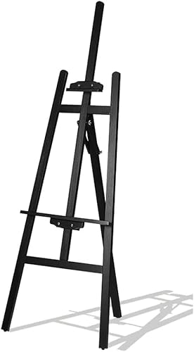 KOMFGT Staffelei, Malständer, Staffelei, braun, höhenverstellbar, große Staffelei, Poster, Leinwand, Präsentationsständer, Studio, Kinderkunststaffelei von KOMFGT