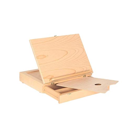 KOMFGT Staffelei aus Massivholz, Schreibtischbox, Aufbewahrungsstaffelei, tragbare Staffelei mit Palette, geeignet für Kinder und Anfänger, 36 x 27 x 7,5 cm KOMFGT Staffelei aus Massivholz, Schreibtischbox, Aufbewahrungsstaffelei, tragbare Staffelei mit Palette, geeignet für Kinder und Anfänger, 36 x 27 x 7,5 cm von KOMFGT