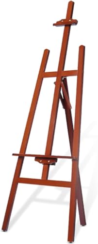 KOMFGT Staffelei für Künstler, Staffelei mit A-Rahmen, Holzstaffelei, faltbar, tragbar, zum Malen, Zeichnen und Ausstellen, einfache Montage, Walnuss, 175 cm KOMFGT Staffelei für Künstler, Staffelei mit A-Rahmen, Holzstaffelei, faltbar, tragbar, zum Malen, Zeichnen und Ausstellen, einfache Montage, Walnuss, 175 cm von KOMFGT