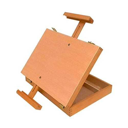 KOMFGT Staffelei für Maler, Künstler, Ständer, Display-Staffelei, Zeichenbrett, Malstaffelei mit Aufbewahrungsbox, tragbare Staffelei, Holzstaffelei, verstellbare Staffelei KOMFGT Staffelei für Maler, Künstler, Ständer, Display-Staffelei, Zeichenbrett, Malstaffelei mit Aufbewahrungsbox, tragbare Staffelei, Holzstaffelei, verstellbare Staffelei von KOMFGT