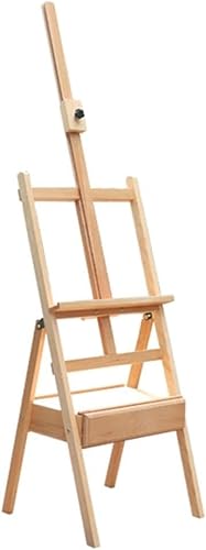 KOMFGT Staffelei für Zuhause, Studio, Outdoor, Holzstaffelei für Schüler und Erwachsene, mit Schublade, Staffelei, Skizze, Maltablett, Typ Staffelei (C A) von KOMFGT