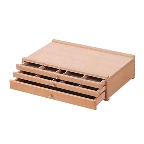 KOMFGT Staffelei mit 3 Schubladen, Pastellfarben, Bleistifte, Stifte, Marker, Skizzenstaffelei KOMFGT Staffelei mit 3 Schubladen, Pastellfarben, Bleistifte, Stifte, Marker, Skizzenstaffelei von KOMFGT