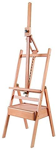 KOMFGT Studio Staffelei aus Holz mit H-Rahmen und Schublade für Studenten, Künstler und Anfänger, verstellbare Buchenholz Kunst Malerei Staffelei mit Aufbewahrungsbox zum Zeichnen-B KOMFGT Studio Staffelei aus Holz mit H-Rahmen und Schublade für Studenten, Künstler und Anfänger, verstellbare Buchenholz Kunst Malerei Staffelei mit Aufbewahrungsbox zum Zeichnen-B von KOMFGT