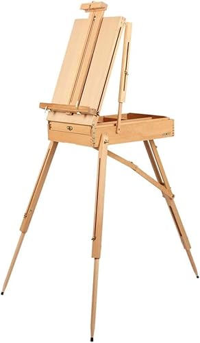 KOMFGT Tragbare Staffelei, professionelle Staffelei, Schreibtisch- und Bodenstaffelei, 145–183 cm, verstellbare Staffelei von KOMFGT