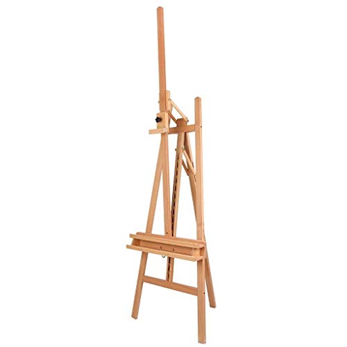 Mehrzweck-Staffelei, große Staffelei aus Massivholz, für den Außenbereich, 170–236 cm, verstellbarer Ständer, Holzfarbe/Walnussholzfarbe Mehrzweck-Staffelei, große Staffelei aus Massivholz, für den Außenbereich, 170–236 cm, verstellbarer Ständer, Holzfarbe/Walnussholzfarbe von KOMFGT