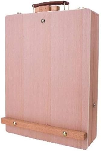 Staffelei Box Staffelei, dreifarbige Staffelei, verstellbare Höhe, Desktop-Staffelei, Künstler, Anfänger, Malstaffelei von KOMFGT