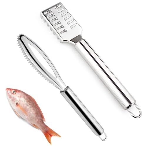 KOMUNJ 2 Stück Fischentschupper Edelstahl, Fisch schäler Fischschuppen entferner Fische Schuppen fischschuppenschaber, Für Schnelle Reinigung Fischhaut Für Küche Restaurant KOMUNJ 2 Stück Fischentschupper Edelstahl, Fisch schäler Fischschuppen entferner Fische Schuppen fischschuppenschaber, Für Schnelle Reinigung Fischhaut Für Küche Restaurant von KOMUNJ