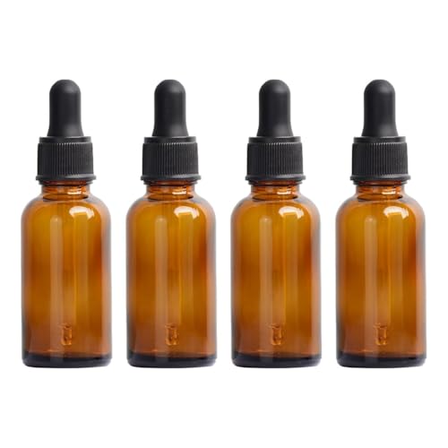 KOMUNJ 4 x 10 ml Braun Pipettenflasche,Apothekerflasche Pipette,Pipettenflasche Braunglas,Glasflaschen für Ätherisches Öl,Mini Pipettenflasche,für Ätherische Öl,Parfümöle KOMUNJ 4 x 10 ml Braun Pipettenflasche,Apothekerflasche Pipette,Pipettenflasche Braunglas,Glasflaschen für Ätherisches Öl,Mini Pipettenflasche,für Ätherische Öl,Parfümöle von KOMUNJ