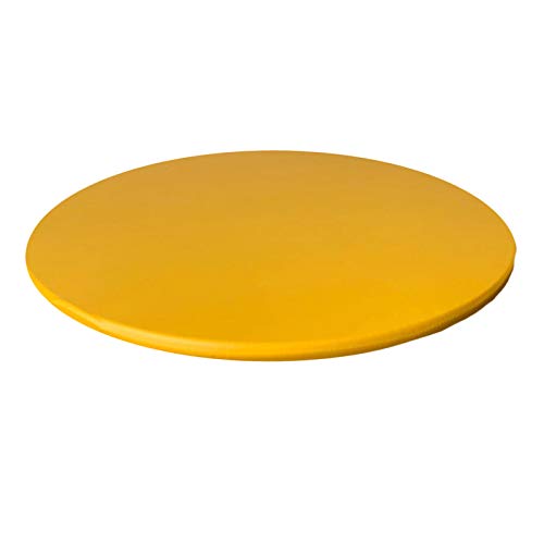 KONAMO Anti-Slip Runde Tischdecke, wasserdicht, 60 cm Durchmesser – Gelb von KONAMO