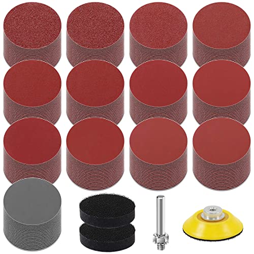 KONGMING 260 Stück Schleifpapier Klett 2 Zoll 50mm Körnung 80/100/120/150/240/320/400/600/800/1000/1200/2000/3000 Schleifscheiben Pad Kit Polierpad Adapter KONGMING 260 Stück Schleifpapier Klett 2 Zoll 50mm Körnung 80/100/120/150/240/320/400/600/800/1000/1200/2000/3000 Schleifscheiben Pad Kit Polierpad Adapter von KONGMING