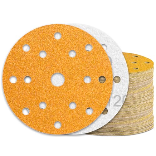 KONGMING Schleifpapier 150mm Klett 60 Stück 15 Loch Körnung 120 für Exzenterschleifer KONGMING Schleifpapier 150mm Klett 60 Stück 15 Loch Körnung 120 für Exzenterschleifer von KONGMING
