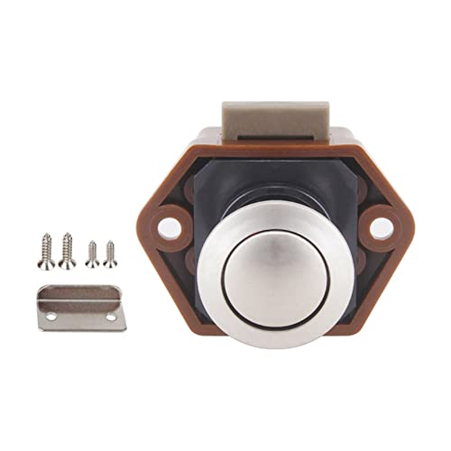 KONGMM Durchmesser 20 mm, Push-Lock for Wohnmobile, Wohnmobile, Wohnwagen, Boote, Schubladen, Knopfschlösser for Möbelbeschläge für Wohnmobile(W) von KONGMM