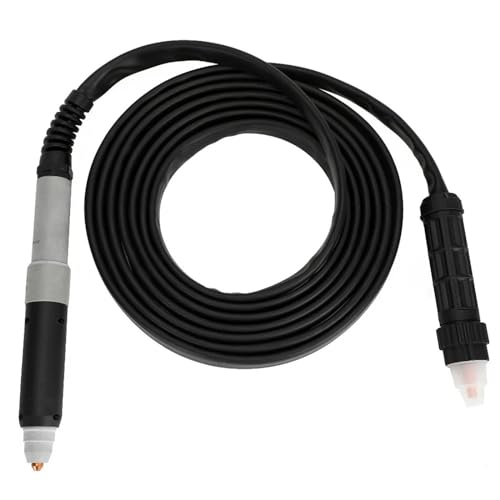 KONGMM Plasmaschneider, CNC Non-HF Pi-Lot Arc PTM80 Plasma-Geradschneidbrenner 80 A, verwendet von CUT80CNC und CUT70 6 m und 10 m für Edelstahl, Stahl und Aluminium(Customizable Length) von KONGMM