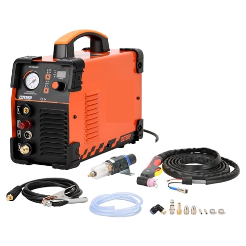 KONGMM Plasmaschneider, CUT55P Plasmaschneider, berührungslose Lichtbogen-50-Ampere-IGBT-Inverter-Metallplasmaschneidemaschine, maximale Schnittstärke 16 mm für Edelstahl, Stahl und Aluminium KONGMM Plasmaschneider, CUT55P Plasmaschneider, berührungslose Lichtbogen-50-Ampere-IGBT-Inverter-Metallplasmaschneidemaschine, maximale Schnittstärke 16 mm für Edelstahl, Stahl und Aluminium von KONGMM