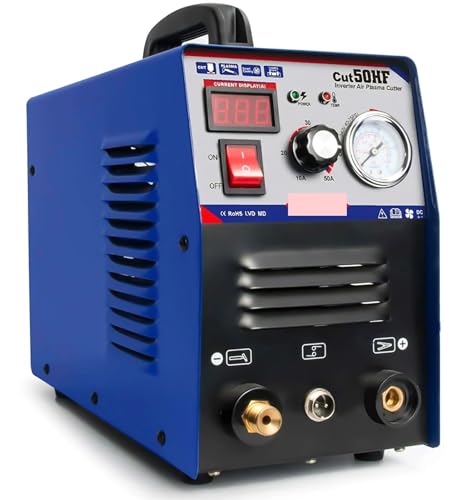 KONGMM Plasmaschneider, Cut 50 Luft-Plasmaschneider HF-Schneidgerät 10-50A DC-Inverter-Schweißschneidemaschine für Edelstahl, Stahl und Aluminium KONGMM Plasmaschneider, Cut 50 Luft-Plasmaschneider HF-Schneidgerät 10-50A DC-Inverter-Schweißschneidemaschine für Edelstahl, Stahl und Aluminium von KONGMM