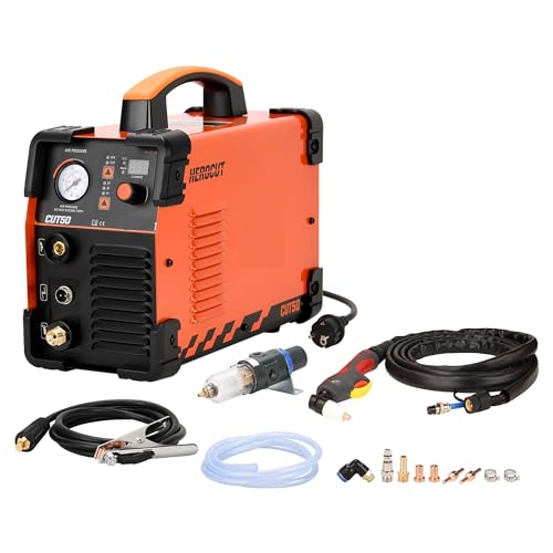 KONGMM Plasmaschneider, IGBT-Plasmaschneider, 220 50 Ampere CUT50 Plasmaschneidemaschine, maximale Schnittstärke bis zu 13 mm für Edelstahl, Stahl und Aluminium KONGMM Plasmaschneider, IGBT-Plasmaschneider, 220 50 Ampere CUT50 Plasmaschneidemaschine, maximale Schnittstärke bis zu 13 mm für Edelstahl, Stahl und Aluminium von KONGMM