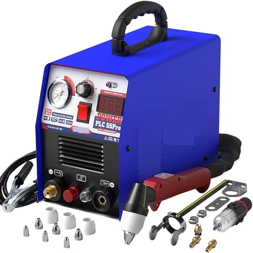 KONGMM Plasmaschneider, Lichtbogenplasmaschneider IGBT Einphasen-CNC-Plasmaschneidemaschine PLC55PRO 55 Ampere 14 mm Geschnittener Stahl Ganzmetall für Edelstahl, Stahl und Aluminium KONGMM Plasmaschneider, Lichtbogenplasmaschneider IGBT Einphasen-CNC-Plasmaschneidemaschine PLC55PRO 55 Ampere 14 mm Geschnittener Stahl Ganzmetall für Edelstahl, Stahl und Aluminium von KONGMM