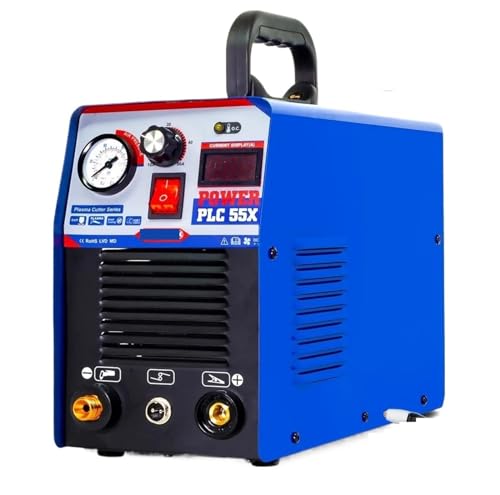 KONGMM Plasmaschneider, Plasmargon-Schneidemaschine PLC55/65 IGBT CNC-Plasmaschneider-Schweißinverter HF-Luftschneiden 50A/60A für Edelstahl, Stahl und Aluminium(PLC55) von KONGMM