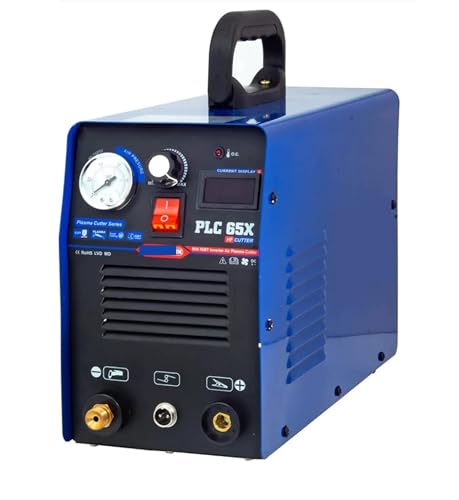KONGMM Plasmaschneider, Plasmargon-Schneidemaschine PLC55/65 IGBT CNC-Plasmaschneider-Schweißinverter HF-Luftschneiden 50A/60A für Edelstahl, Stahl und Aluminium(PLC65) von KONGMM
