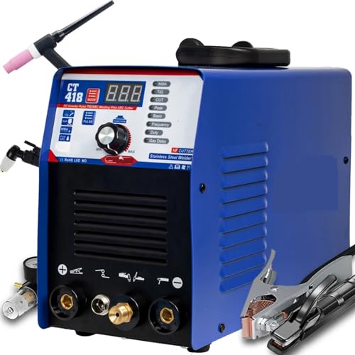 KONGMM Plasmaschneider, Plasmaschneider 4 in 1 Schweißgerät CT418 Wig MMA Cut HF Pulse DC Inverter CNC Plasmaschneider for Metall für Edelstahl, Stahl und Aluminium KONGMM Plasmaschneider, Plasmaschneider 4 in 1 Schweißgerät CT418 Wig MMA Cut HF Pulse DC Inverter CNC Plasmaschneider for Metall für Edelstahl, Stahl und Aluminium von KONGMM