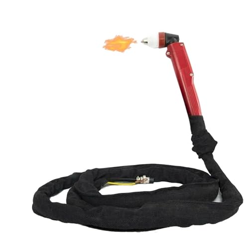KONGMM Plasmaschneider, Teile der Plasmaschneidmaschine P80 Plasmabrennerpistole P80 Luftplasmabrennerpistole Komplette berührungslose Schneidemaschine für Edelstahl, Stahl und Aluminium(5M-16Feet) von KONGMM