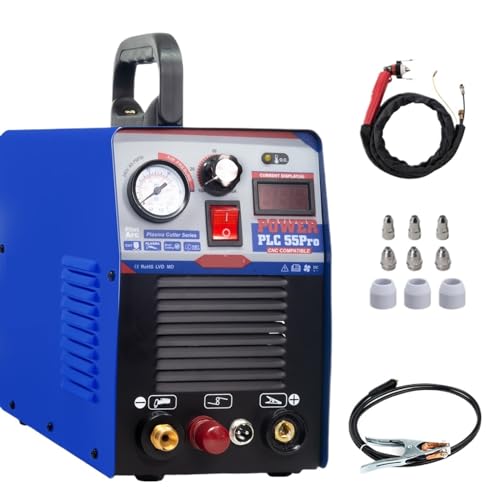 KONGMM Plasmaschneider, Zubehör for PLC55-Plasmaschneidemaschinen, 1–14 mm, 55 A, DC-Inverter, Luft-Plasmaschneider, Lichtbogen, berührungslos, CNC-kompatibel für Edelstahl, Stahl und Aluminium KONGMM Plasmaschneider, Zubehör for PLC55-Plasmaschneidemaschinen, 1–14 mm, 55 A, DC-Inverter, Luft-Plasmaschneider, Lichtbogen, berührungslos, CNC-kompatibel für Edelstahl, Stahl und Aluminium von KONGMM