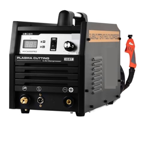 Plasmaschneider, Eingebauter Kompressor mit Luftpumpe, Plasmaschneider, Schweißgerät, Inverter-Schweißgerät, 70% Leistung, for Legierungen, Kupfer, Aluminium für Edelstahl, Stahl und Aluminium(HVC600 Plasmaschneider, Eingebauter Kompressor mit Luftpumpe, Plasmaschneider, Schweißgerät, Inverter-Schweißgerät, 70% Leistung, for Legierungen, Kupfer, Aluminium für Edelstahl, Stahl und Aluminium(HVC600 von KONGMM