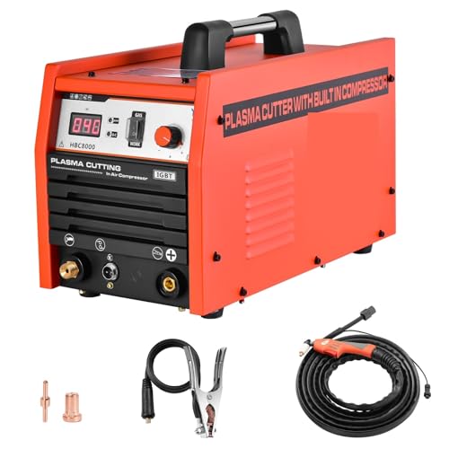 Plasmaschneider, Eingebauter Kompressor mit Luftpumpe, Plasmaschneider, Schweißgerät, Inverter-Schweißgerät, 70% Leistung for Legierungen, Kupfer, Aluminium für Edelstahl, Stahl und Aluminium Plasmaschneider, Eingebauter Kompressor mit Luftpumpe, Plasmaschneider, Schweißgerät, Inverter-Schweißgerät, 70% Leistung for Legierungen, Kupfer, Aluminium für Edelstahl, Stahl und Aluminium von KONGMM