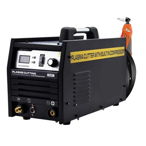 Plasmaschneider, Plasmaschneider mit eingebautem Luftkompressor, Inverter-Schweißgerät mit Luftpumpe for Kupfer-Edelstahl-Werkzeuge HVC6000Pro für Edelstahl, Stahl und Aluminium(Cutter and PT31-60PS) Plasmaschneider, Plasmaschneider mit eingebautem Luftkompressor, Inverter-Schweißgerät mit Luftpumpe for Kupfer-Edelstahl-Werkzeuge HVC6000Pro für Edelstahl, Stahl und Aluminium(Cutter and PT31-60PS) von KONGMM