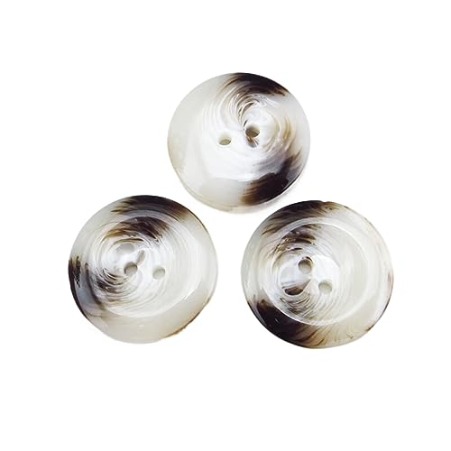10 Stück 30mm Mantelknöpfe Dekoration gefärbte Harzknöpfe Kleidungsstück Stiefel Nähen Kleidung Zubehör, Weiss, Einheitsgröße 10 Stück 30mm Mantelknöpfe Dekoration gefärbte Harzknöpfe Kleidungsstück Stiefel Nähen Kleidung Zubehör, Weiss, Einheitsgröße von KONGNY
