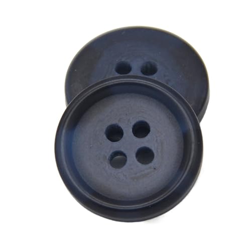 25mm klassische Kunstharz-Hornmuster-Knöpfe für Kleidung, Herren, Mäntel, Pullover, Jacken, dekoratives Nähzubehör, Blau, 25mm 10pcs 25mm klassische Kunstharz-Hornmuster-Knöpfe für Kleidung, Herren, Mäntel, Pullover, Jacken, dekoratives Nähzubehör, Blau, 25mm 10pcs von KONGNY